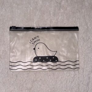 FREE Clear Cute Bird Print Cosmetic Travel Pouch